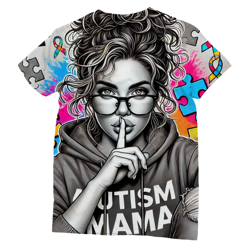 Autism Mama Don't Speak Classic Sublimation Women's T-Shirt