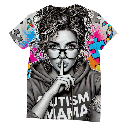 Autism Mama Don't Speak Classic Sublimation Women's T-Shirt