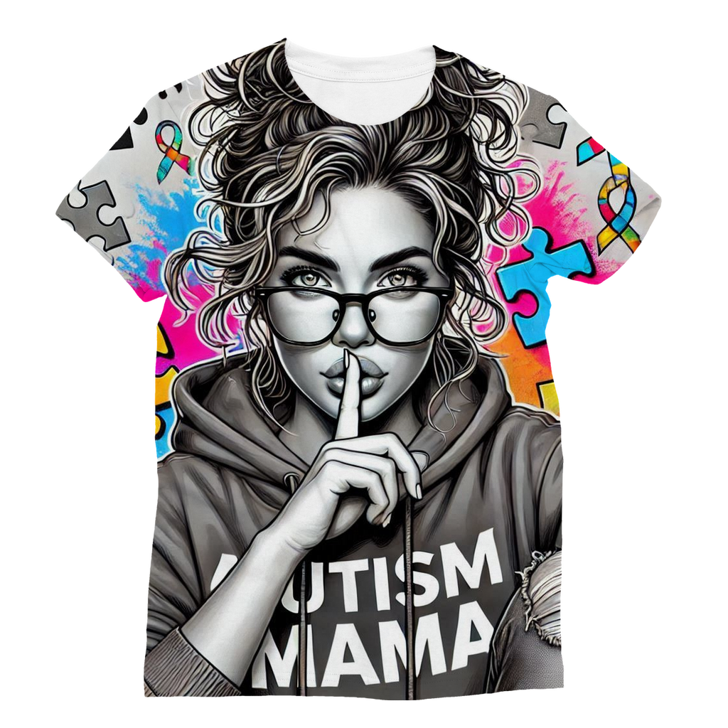 Autism Mama Don't Speak Classic Sublimation Women's T-Shirt