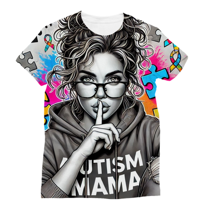 Autism Mama Don't Speak Classic Sublimation Women's T-Shirt