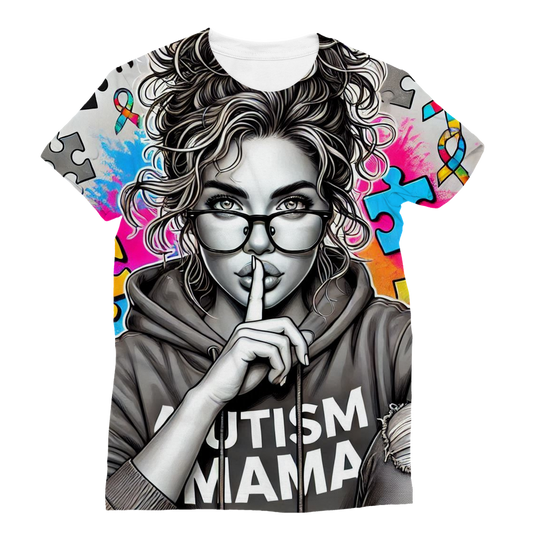 Autism Mama Don't Speak Classic Sublimation Women's T-Shirt